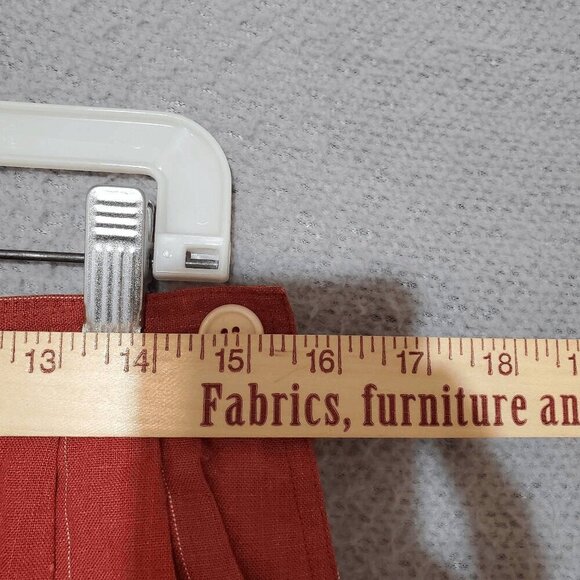 VTG Christian Dior SEPARATES Women's Pinstripe 100% Linen Pencil Skirt 14 - Picture 7 of 7